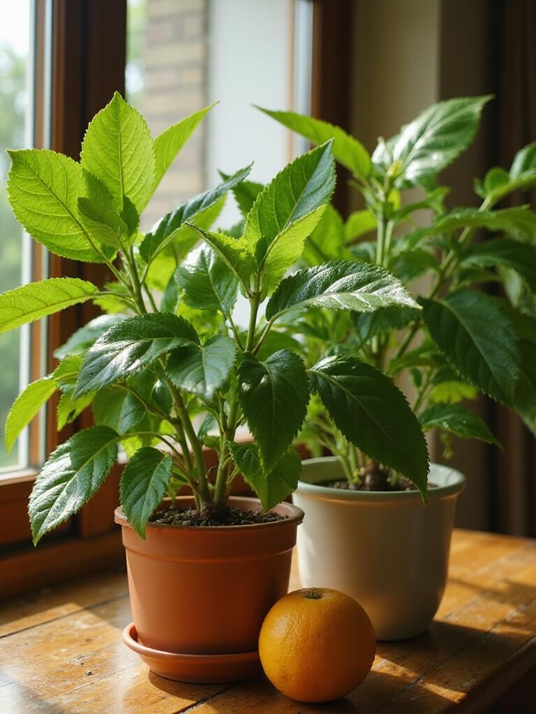 air purifying lime green plants