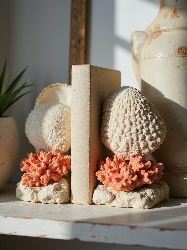 beachy ocean charm bookends