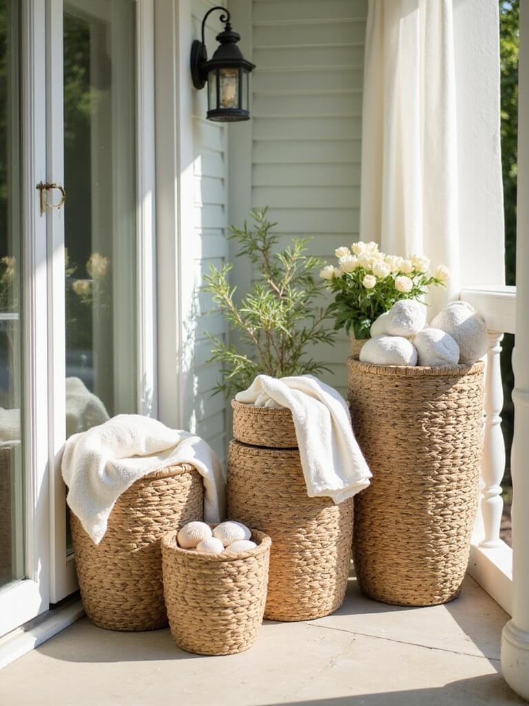 charming eco wicker storage