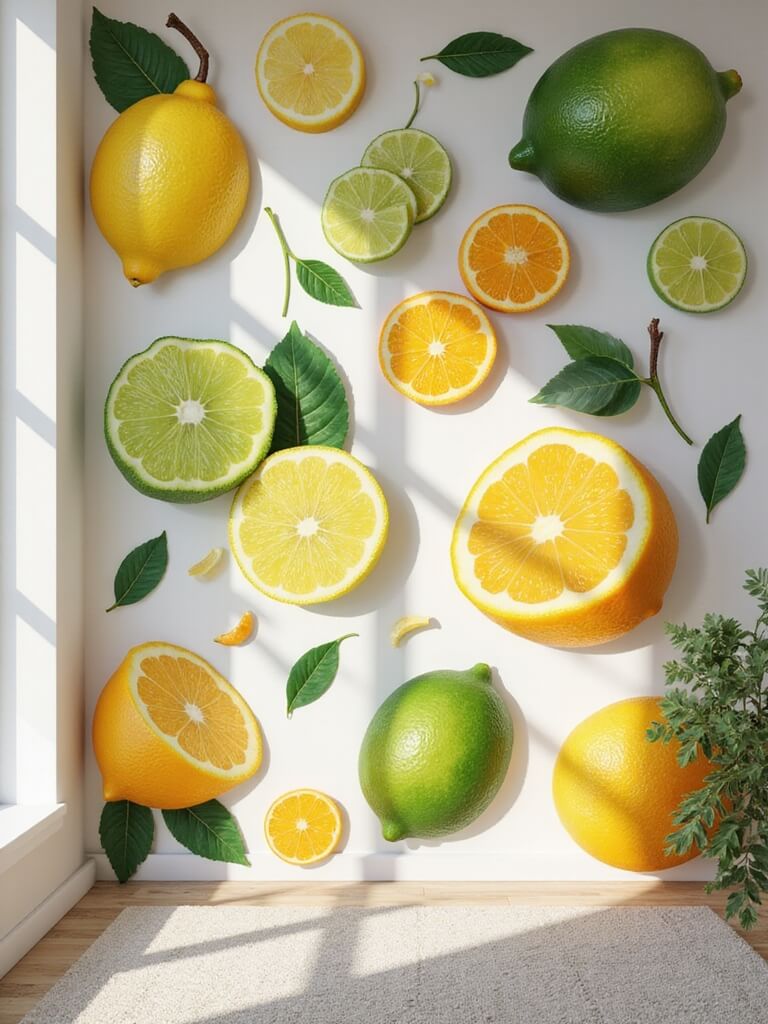 cheerful fruity wall decals