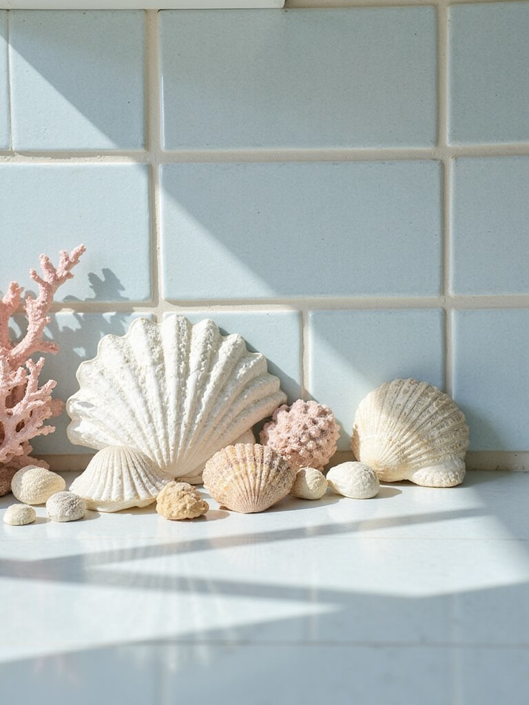 eco friendly coastal ripples backsplash