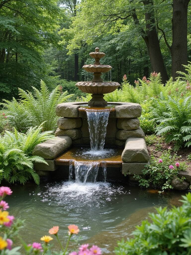 enchanted bubbling water features