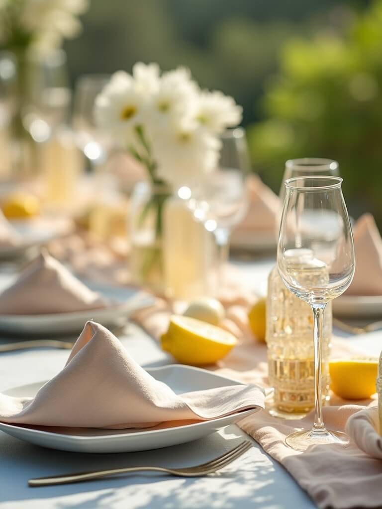 geometric napkin folding chic