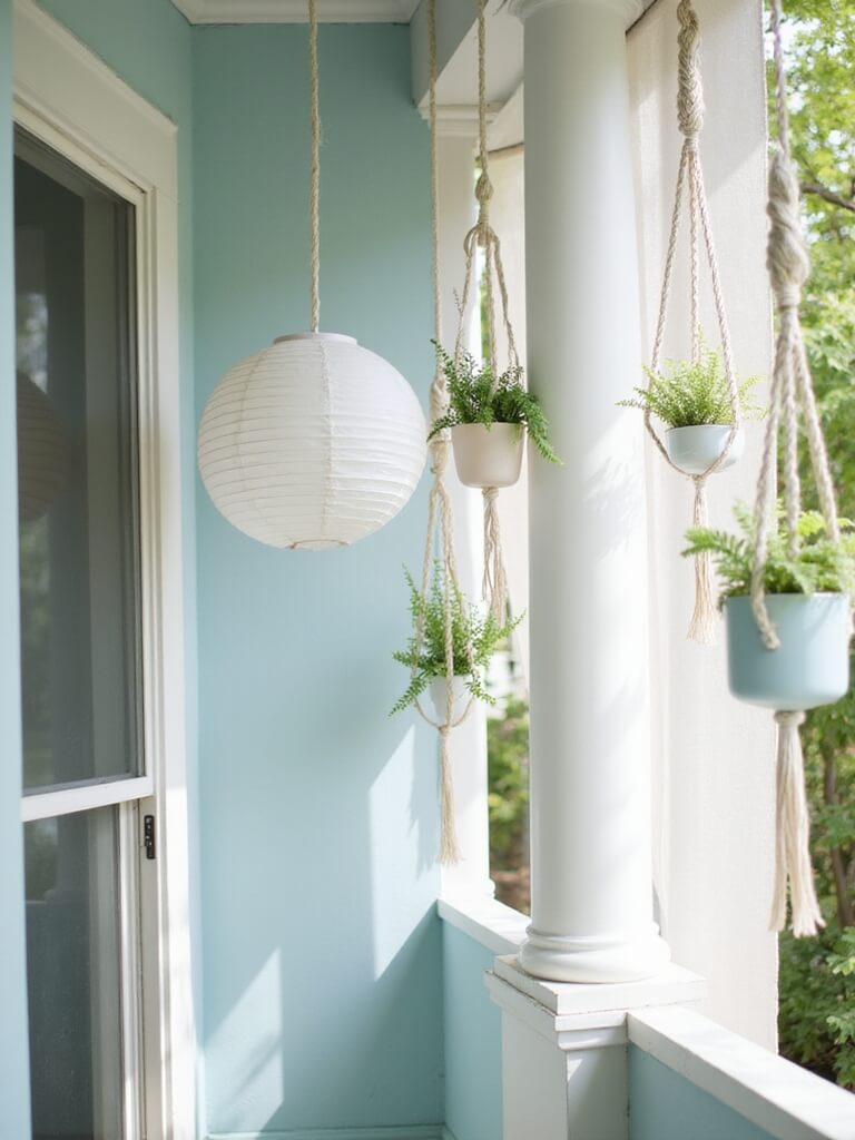 minimalist floating lantern displays