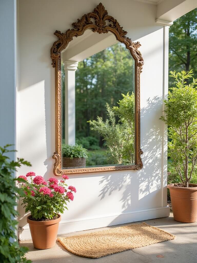 mount reflective mirror securely