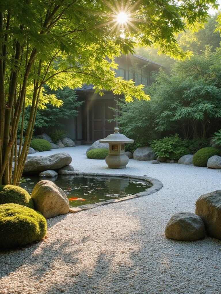 peaceful urban zen retreat