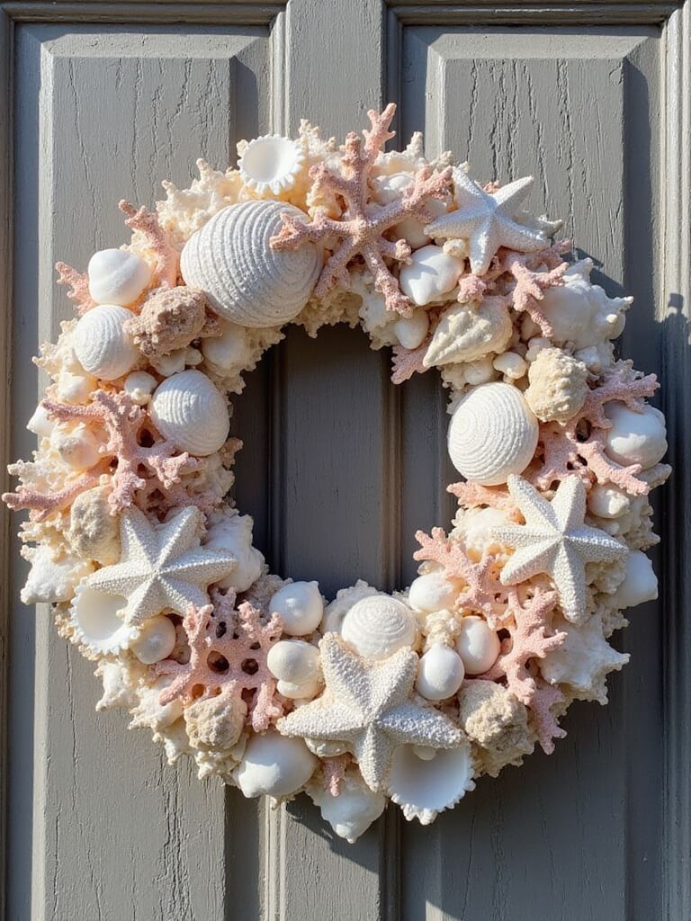 personalized beachy wreath variations