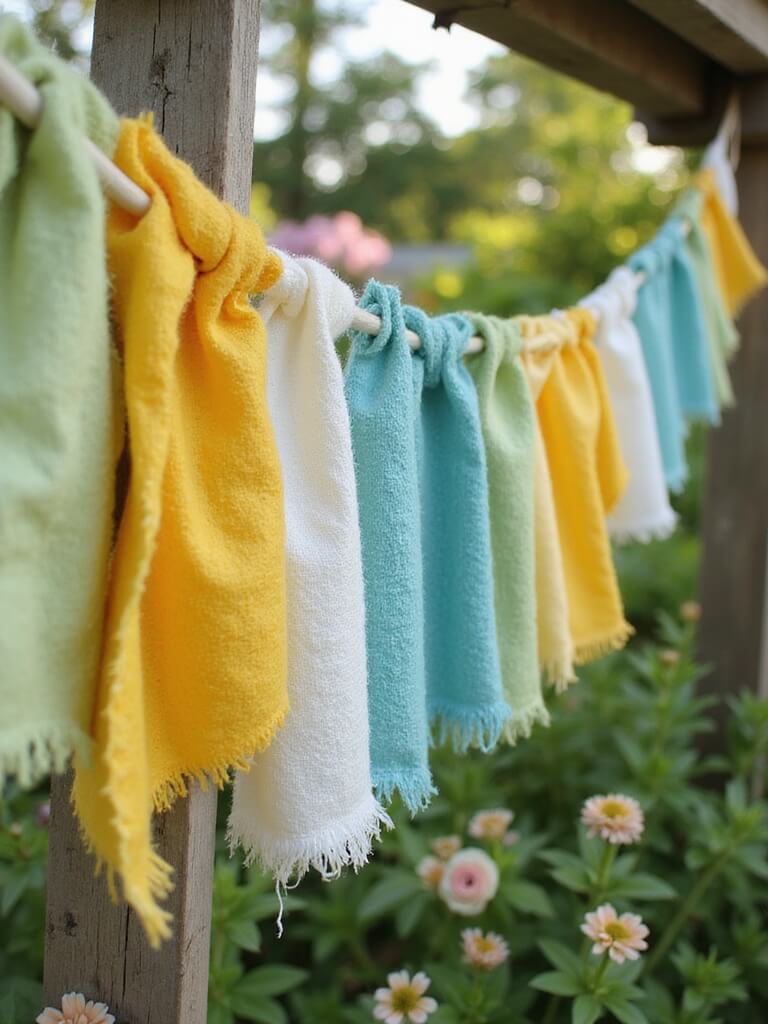playful breezy fabric banners