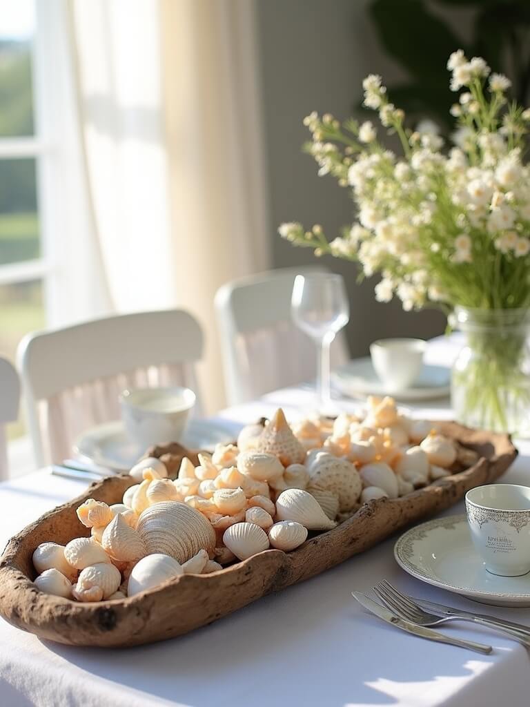seashell jewelry and coasters