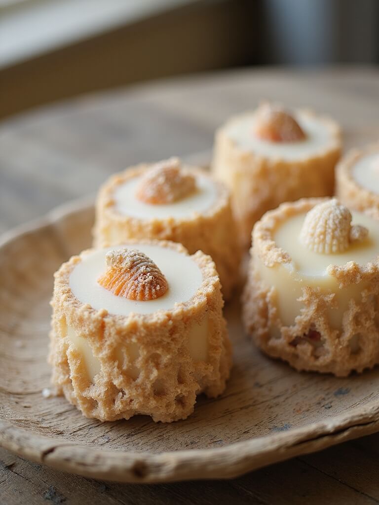 seaside shell topped candles innovation