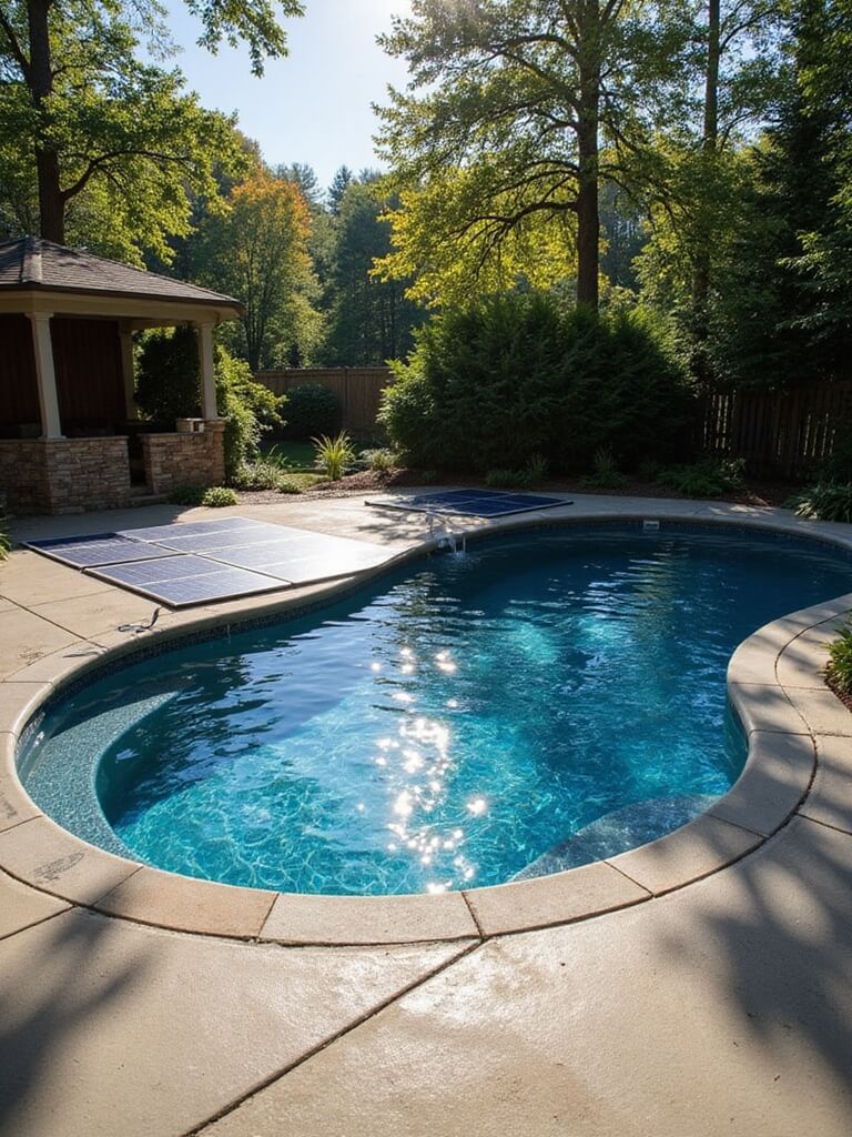 solar heated pool solutions