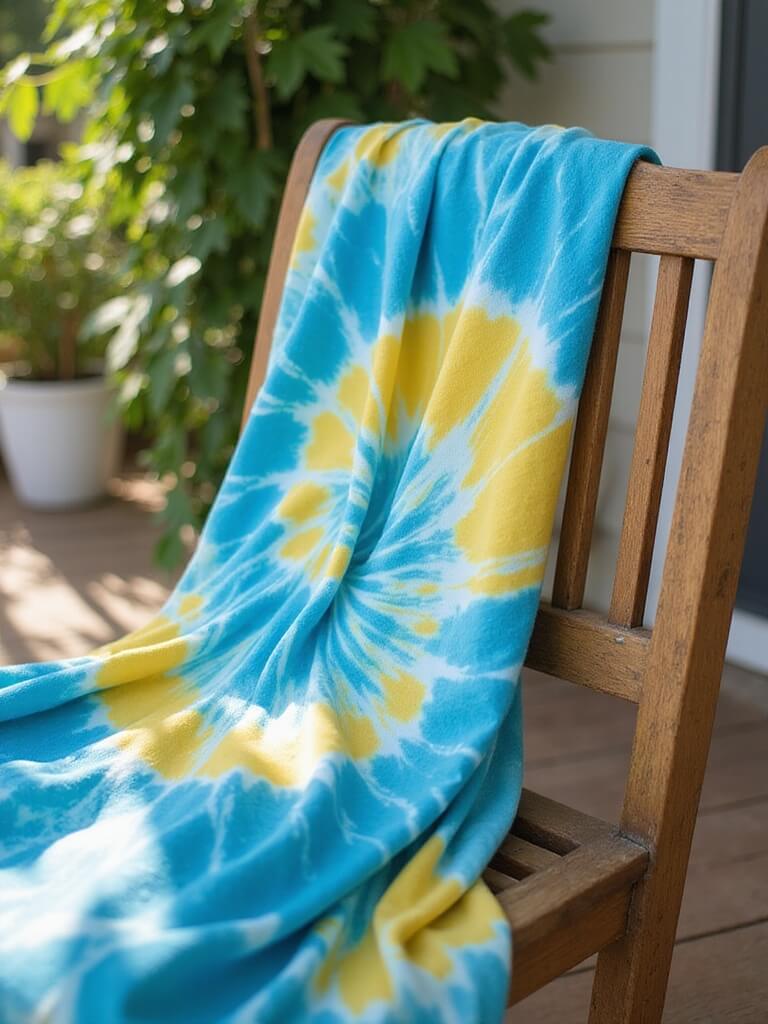 spiral ice dyeing fun patterns