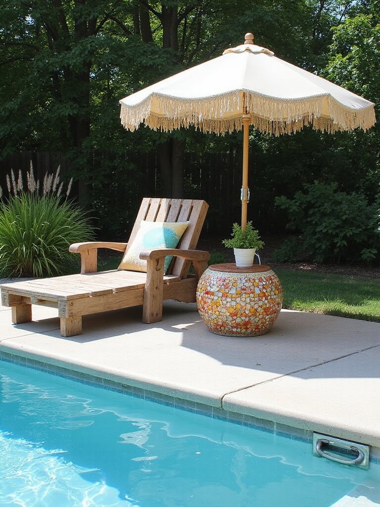 spruce up poolside furniture
