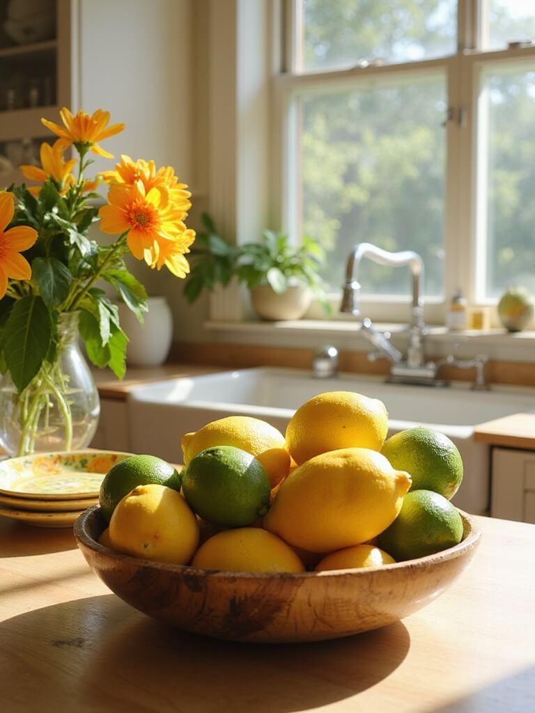 sunny citrus kitchen glow