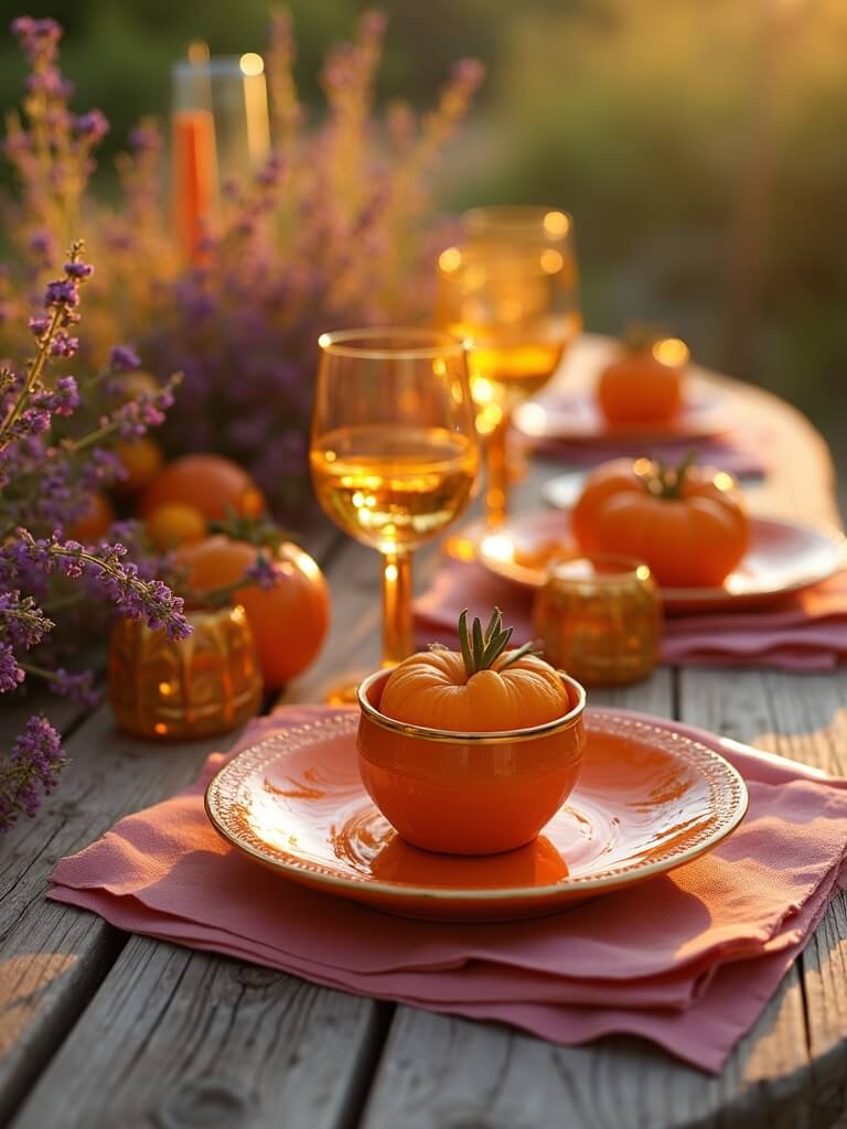 sunset hues blending magic