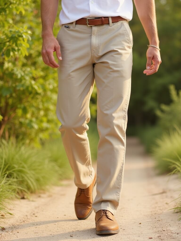 swap denim for chinos