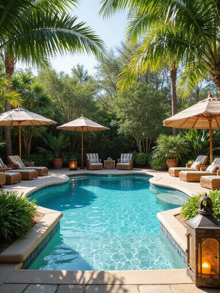 themed pool decor accessories
