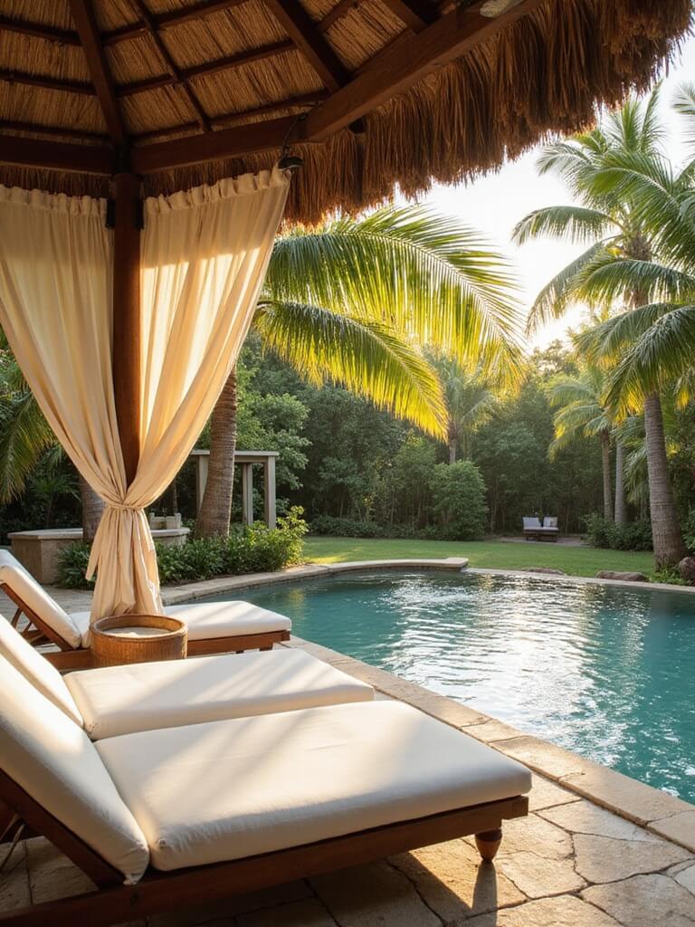 tropical thatch relaxation haven