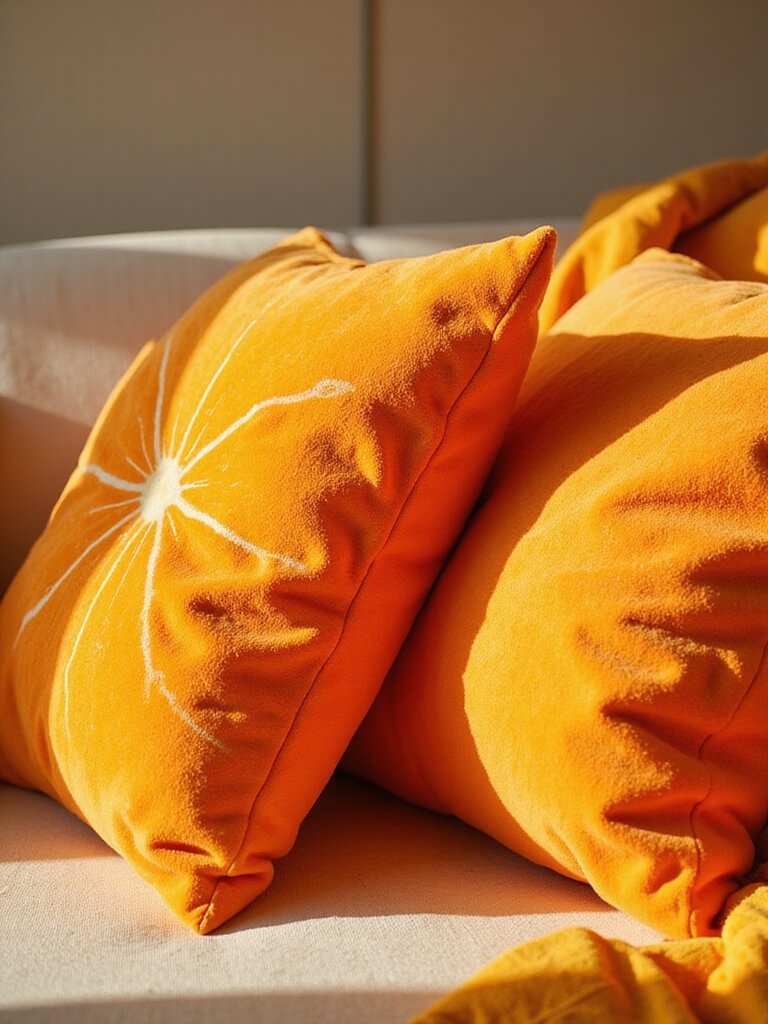 vibrant orange color pop