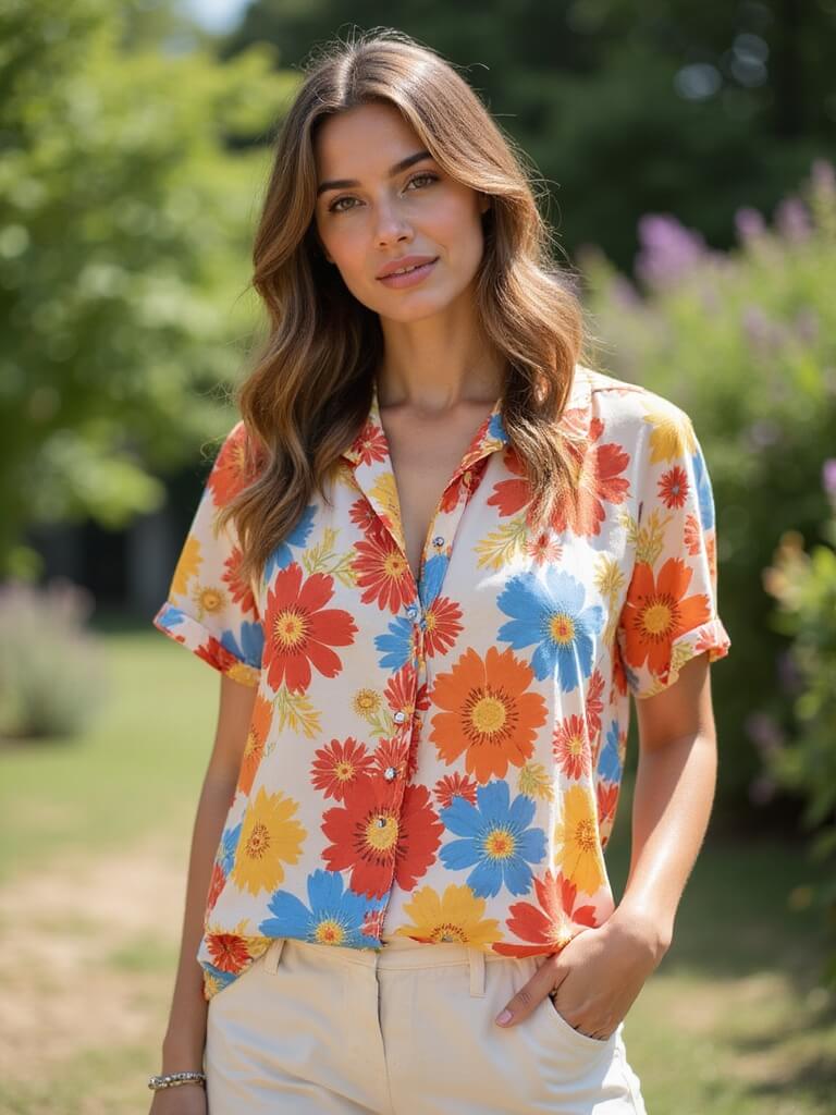 vibrant prints on tops