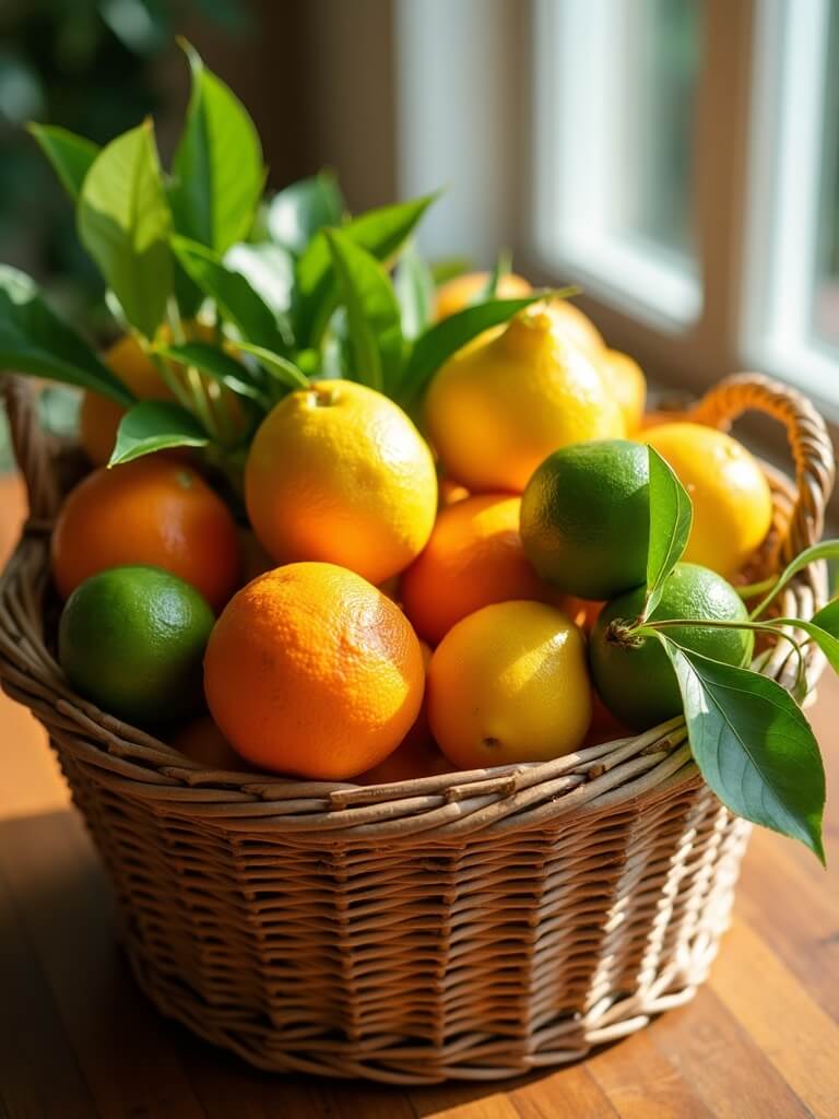 zesty fruit basket displays